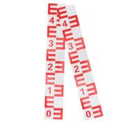 Toddmomy 2pièces Règle Adhésive De Niveau Eau pour Piscine Jauge De Niveau Eau Autocollante Lot