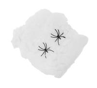 Toddmomy 2pièces Toiles Araignée Phosphorescentes pour Halloween Décorations Murales Extensibles avec Araignées pour Intérieur Et Extérieur