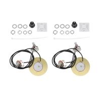 Toddmomy 2set Transducteur Piézo pour Micros de Guitare Acoustique 50mm Contrôle de Volume Intégré et Reproduction Sonore Précise pour Performances Live et Enregistrements