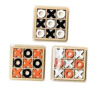 Toddmomy 3 Ensembles Jeu de Société Morpion pour Décoration de Table et Activités Familiales