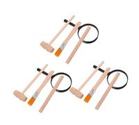 Toddmomy 3 Ensembles Kit de Fouille Archéologique pour Garçon Fille Outils de Creusage Bois avec Marteau Ciseau et Pinceau Éducatif pour Garçons et Filles de Ans et Plus