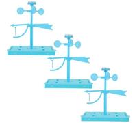 Toddmomy 3 Ensembles Kit Girouette DIY Indicateur Vent Plastique pour Expérience Scientifique Outil Stem Éducatif Extérieur pour Activités Scolaires et Préscolaires