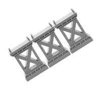 Toddmomy 3 Pièces Accessoires De Pierre Jetée De Pont De Train De Simulation Modèle De Pile De Pont Voie De Quai De Pont De Train Faire Semblant De De Jetée De Pont Plastique Gris