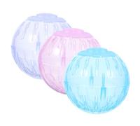 Toddmomy 3 Pièces Balle De Trot pour Hamster Jouet à Rouler Fournitures pour Animaux Mini-Balle Jouet pour Souris