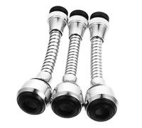 Toddmomy 3 pièces Embout Robinet Rotatif Anti-éclaboussures pour Évier Cuisine Aérateur Mousseur Abs avec Modes de Pulvérisation Économiseur Eau Remplacement Ergonomique