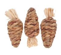 Toddmomy 3 Pièces Jouets à Mâcher pour Rongeurs Herbe de Carottes pour et Chinchillas Jouets Faits Main pour des Petits Animaux