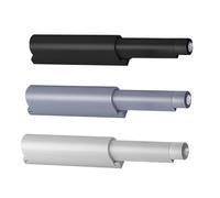 Toddmomy 3 pièces Loquet Magnétique Poussoir pour Meubles Armoire Sans Poignée Abs Résistant avec Amortisseur Porte Placard Tiroir Sécurisé et Facile à Installer