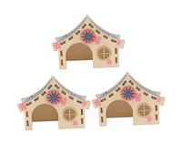 Toddmomy 3 Pièces Modèles de Villas pour Hamsters Jouets pour Animaux Amusantes pour Hamsters
