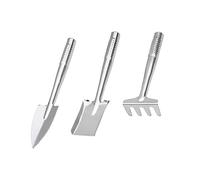 Toddmomy 3 pièces Outils de Jardinage Acier Inoxydable pour Garçon Fille Pelles et Râteaux à Jouer pour Plage et Jardin Utile et Pratique pour Développer Les Compétences Manuelles des