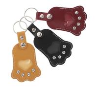 Toddmomy 3 Pièces Porte-clés Souvenir Poils Animaux avec Breloque Patte Rangement Compact Poils Chien Objet Commémoratif pour Mémoire Éternelle