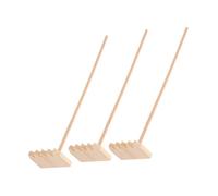 Toddmomy 3 Pièces Râteaux Bambou pour Bac à Sable Mini Outils de Jardin Zen Accessoires Relaxation pour Micro-Jardins Maison et Bureau