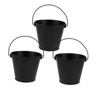 Toddmomy 3 Pièces Seau à Graisse Tôle pour Barbecue Seau de Collecte Huile Portable et Pratique pour Grillades et Cheminées Facile à Nettoyer et Durable