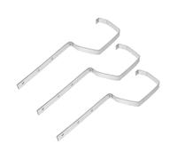 Toddmomy 3 pièces Support Gouttière Métallique Robuste Support de Descente Imperméable pour Toit Fixation Facile Optimisation Du Drainage et Résistance Aux Intempéries