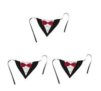 Toddmomy 3 Pièces Tablier de Chien Animal de Compagnie Mariage Bandana Chien Dog Collar Accessoire pour Chiot écharpe pour Animaux de Compagnie Chasuble Triangle pour Animaux de Compagnie