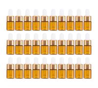 Toddmomy 30 Pièces Flacon Compte-gouttes en Verre 2ml Orange, Format | Conteneur Distributeur Translucide, Protège L’huile Essentielle des Uv, Compte-gouttes, Lot Compact
