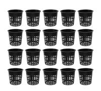 Toddmomy 30 Pièces Pots de Panier hydroponique paniers hydroponiques pour Pot de Plantation en Mailles Respirantes Black