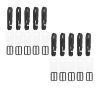 Toddmomy 30 Sangles pour Enrouleur de Couverture Solaire de Piscine - Kit de Sangles pour Couverture Solaire - Comprend des plaques de Fixation et des Boucles en Nylon - pour Enrouleur de de Piscine