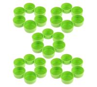 Toddmomy 30pièces Lot de Gamelles pour Lézards Terrariums et Aquariums Abreuvoir pour Gecko Tortue et Araignée Sauteuse avec Système Anti-déversement et Facile Entretien