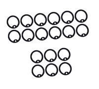 Toddmomy 36 Pièces Cercle de Silence de Chien Animal Dog silencieuse etiquettes labret chienrnet étiquette Marque d'identité de Chien Doux Cercle de Silence Chien en Silicone Black