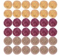 Toddmomy 36 pièces Jouets à Mâcher Naturels pour Lapins et Hamsters Boules Herbe Mixte pour Mâchoires Stimule Appétit et Usure des Dents Jouets Durables pour Petits Animaux de Compagnie