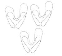 Toddmomy 3pièces Chaîne Acier pour Plaques Identité Chaîne à De Et Pratique pour