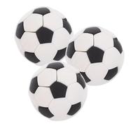 Toddmomy 3pièces Mini Ballons De Foot pour Maison De Poupée Décorations Miniatures Ballons De Foot Réalistes Accessoires De Mini-Maison Petites Balles Décoratives