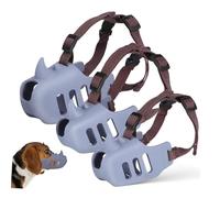 Toddmomy 3pièces Muselière Ajustable pour Chiens De Muselières Les Morsures Comportement De Mâchage Confort Optimal pour Promenades Et Toilettage