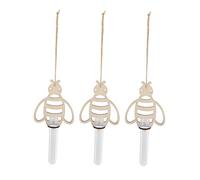 Toddmomy 3pièces Pot De Fleurs Suspendu Bois Jardinière Murale pour Plantes Intérieur Vases Hydroponiques Compacts Et Décoratifs