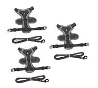 Toddmomy 3pièces pour Chiens Et Gilet Réfléchissant Et Respirant Ajustable pour De Petite Sécurisé Et Confortable pour Animaux De Compagnie Extérieur