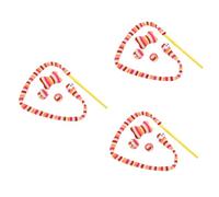 Toddmomy 3pièces Teaser Interactif pour Chat Jouet Forme De Serpent Arc-Ciel pour Exercices Ludiques Et De Votre Animal De Compagnie