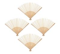 Toddmomy 4 Baleines d'éventail Japonais Non finies - 21 cm / 8,3 po - Matériaux pour la Fabrication d'éventails à Main - Cadres en Bambou pour la décoration de fêtes et Les projets de