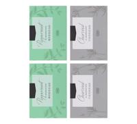 Toddmomy 4 Boîtes Mouchoirs en Papier Absorbants Visage Absorption Rapide D'huile en Pulpe de Lin 100 Feuilles Contrôle du Sébum Portable Maison Voiture