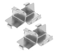 Toddmomy 4 Crochets de Support D'étagère pour Réfrigérateur en Acier Inoxydable Argenté, Clips Robustes Faciles à Installer, Remplacement pour Balconnet Frigo