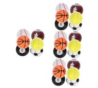 Toddmomy 4 Ensembles Balles Caoutchouc pour Entraînement Balles Miniatures Colorées pour Adolescents Matériau Durable et à Usure Couleurs Aléatoires Un Pratique Couleur