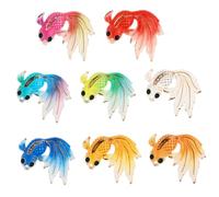 Toddmomy 4 Ensembles Décoration De Poisson De Figurines Colorées pour Aquarium Accessoires Cognitifs 15 Pièces * 4