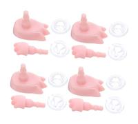 Toddmomy 4 Ensembles Doll Hand and Feet Parts Realistic Joints for DIY Doll Making Repair Accessories Figures