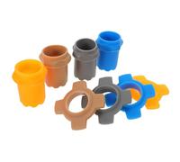 Toddmomy 4 Ensembles Lot de Protections Silicone pour Micro sans Fil Manchons Antichoc Anti-chute et Anneaux Anti-roulis Ergonomiques pour Accessoires Karaoké et Ktv