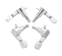 Toddmomy 4 Ensembles Tuning Key For Ukulele Small Button Sealed Gear Stainless Steel Machine Heads Replacement Pegs For Banjo And Acoustic String Instruments