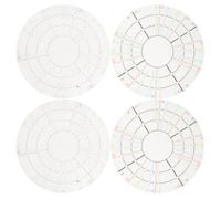 Toddmomy 4 outils de division pour argile céramique - Outil de mesure circulaire de 3,5 pouces pour la poterie - Gabarit de découpe rond réutilisable en acrylique pour projets de sculpture et de