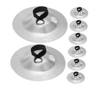 Toddmomy 4 paires Mini Cymbales à Doigts Argentées pour Danse Du Ventre Instrument de Musique Compact pour Spectacles Pratique et Fêtes