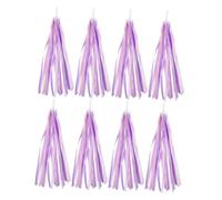 Toddmomy 4 Paires Streamers pour Guidon de Colorés Rubans Décoratifs et Accessoires Poignées pour Trottinette et Tricycle Garçon Fille Rose Blanc