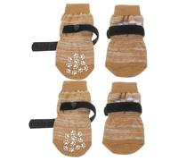 Toddmomy 4 Pièces Animal de Compagnie Chaussettes protège-Pattes pour Petits Chiens Chaussettes remplaçables pour Animaux de Compagnie adorables protecteurs de Pattes Chien Chaussette Coton
