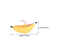 Toddmomy 4 pièces Banana Shaped Pet Bed Set Soft Cotton Hammock for Small Animals Warm Hanging Nest for Hamsters Sugar Gliders Chinchillas Small Birds Space Saving Cozy Cage Accessory