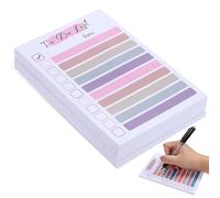 Toddmomy 4 Pièces Bloc-notes Adhésif Arc-en-ciel de Bureau, Papier