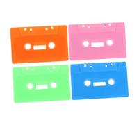 Toddmomy 4 Pièces Cassettes Vidées Rétro Colorées pour DIY et Décoration Murale de Tapes Audio pour Projets Créatifs Enregistrements Personnalisés et Fêtes
