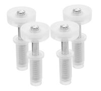 Toddmomy 4 pièces Charnières Inox pour Portes Pliantes Double Kit Pivot Robuste Support Lourd Ouverture Fluide Installation Facile pour Placards