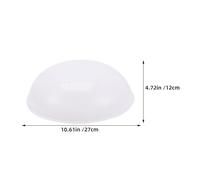 Toddmomy 4 pièces Couvercle de Plafonnier LED PVC Diffuseur de Lumière Uniforme Abat-jour Rond pour Couloir Balcon Éclairage Plafond Facile à Installer