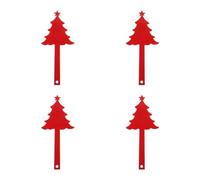 Toddmomy 4 Pièces D'arbre Décoration aux Lettres de Boîte en Fer Rouge | Installation Facile, Usage Noël, Design Créatif et Artistique, pour Sapin et Panneau, Décoration Polyvalente
