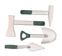 Toddmomy 4 Pièces Décoration Miniature de Jardinage Ensemble de Outils Mini Shovel Modèle Réaliste pour Micro Scènes et Féeriques Vert