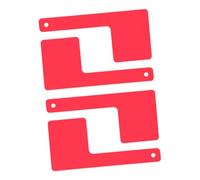 Toddmomy 4 Pièces Drapeaux Rouges Rotatifs pour Boîte Aux Lettres Acrylique Accessoires Résistants Aux Intempéries Indicateur de Courrier Décoratif pour Poteau Extérieur